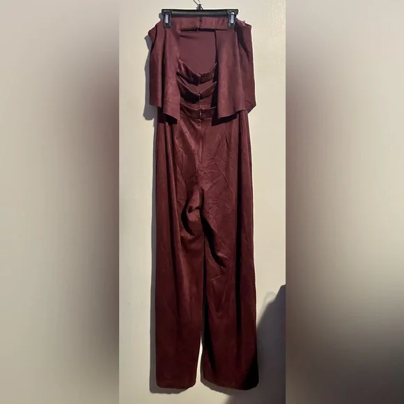 DO+BE Purple Strapless Jumpsuit Size Small - Picture 2 of 5